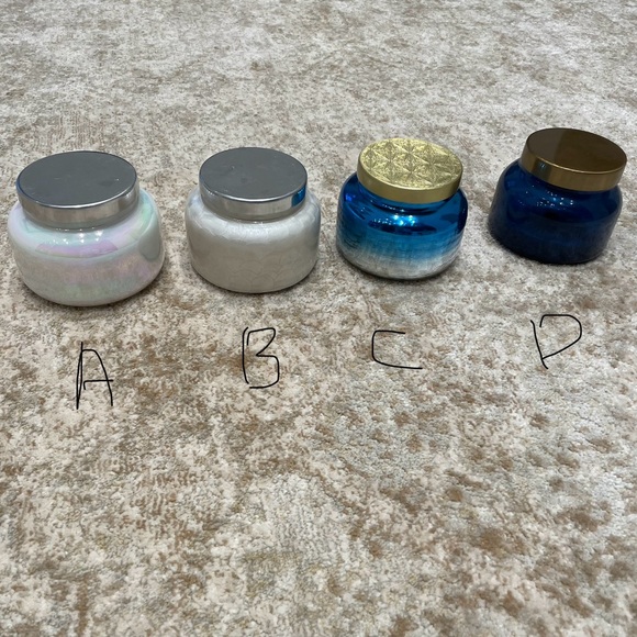Various empty Capri Blue Anthropologie candle vessels - Picture 8 of 9